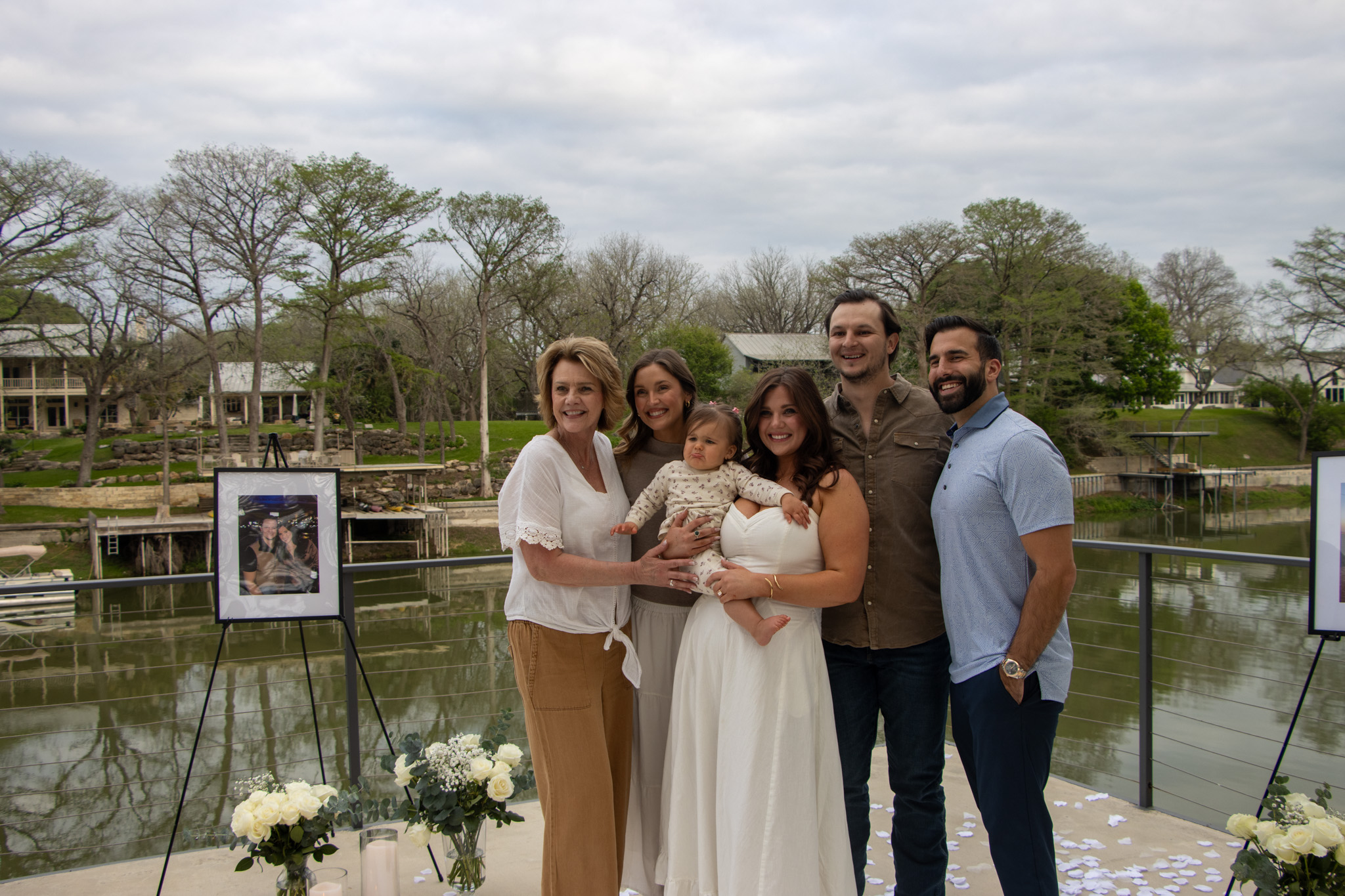 Engagement celebration group portrait